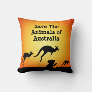 Coussin Sauvez les animaux d'Australie