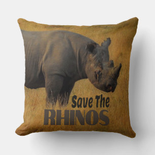 Coussin Sauvez Les Rhinos