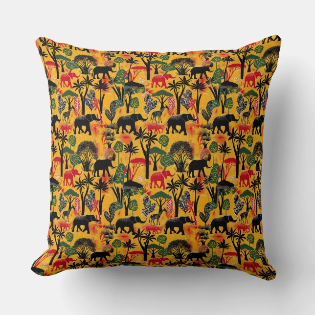 Coussin Savanna Symphony Throw Pillow (Recto)