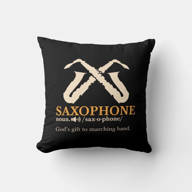 Coussin Saxophone - Saxophone - Définition (Recto)