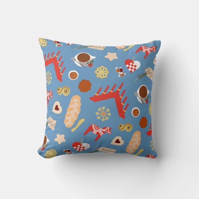 Coussin Scandinavie/Suédoise Jul Conception de pâtisseries (Recto)