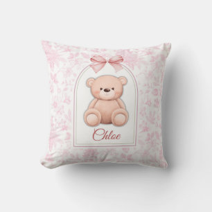 Coussin Scarlett   Conception personnalisée d'ours en pelu