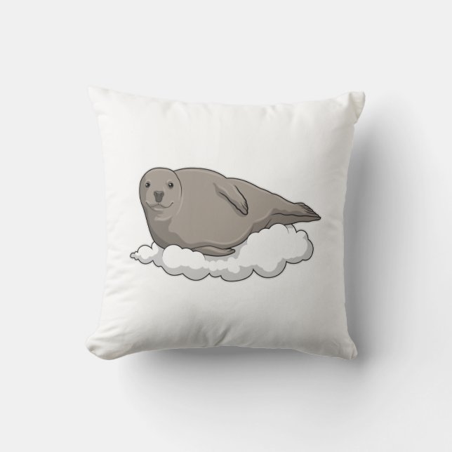 Coussin Sceau sur les nuages (Recto)