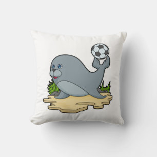 Coussin Sceller comme joueur de football avec Soccer