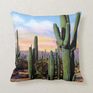 Coussin Scène de désert de l'Arizona Sonoran