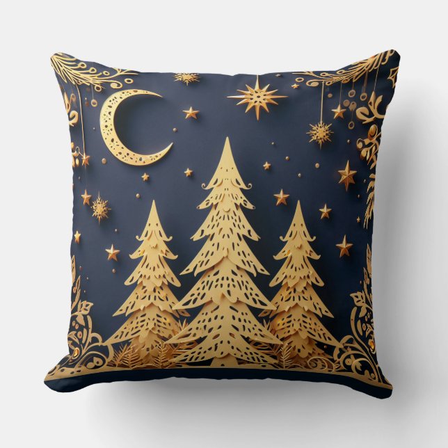 Coussin Scène de l'Arbre Magique – Lueurs de la période de (Recto)