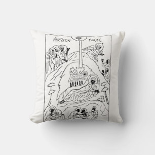 Coussin Scène de Nativité orthodoxe minimale