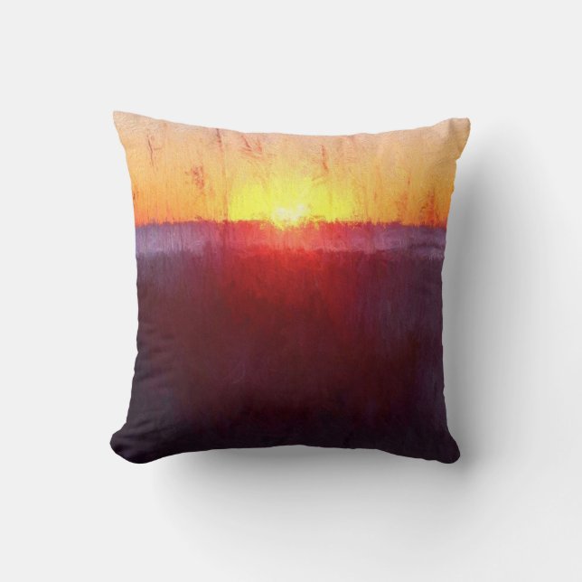 Coussin Scène de plage de Floride (Recto)