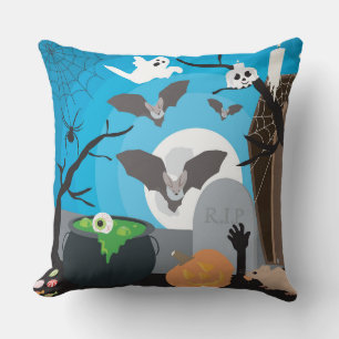 Coussin Scène d'Halloween
