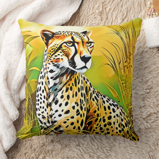 Coussin Scène d'herbe tachetée (Couverture)