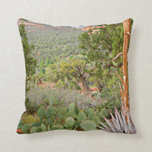 Coussin Scène du désert, Sedona, nature, cactus,