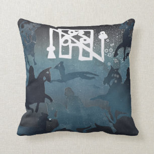 Coussin Scène Pictish I 1995 de chasse