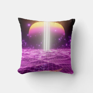 Coussin Scène pop art moderne rose fi3
