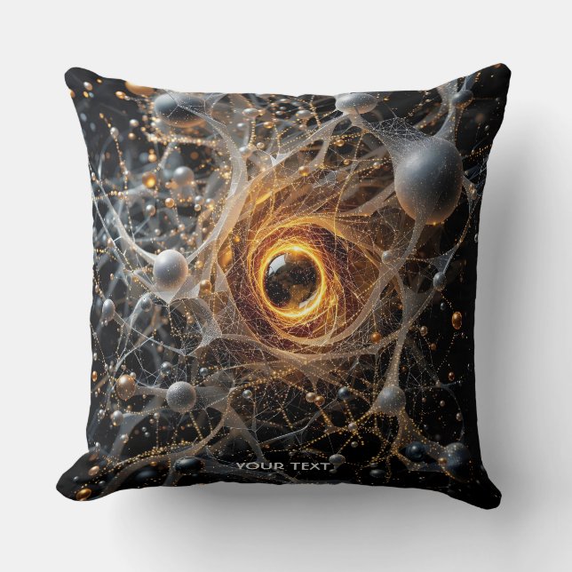 Coussin Scène spatiale Abstraite Imaginaire (Recto)