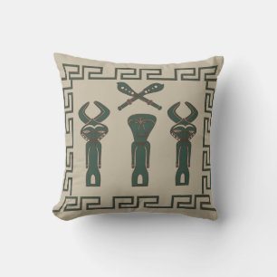 Coussin Scène tribale africaine Abstraite
