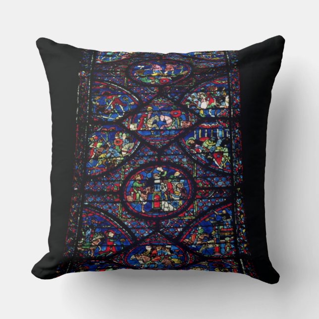 Coussin Scènes de la vie de Charlemagne (747-814) de (Recto)