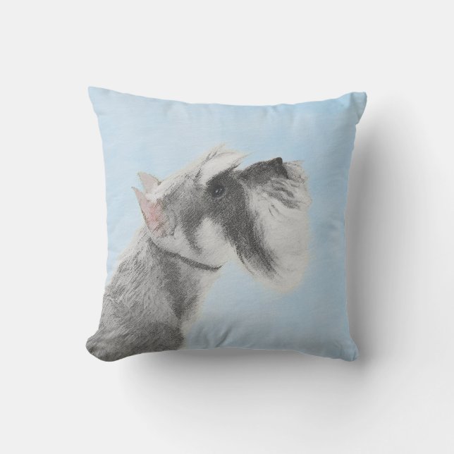 Coussin Schnauzer (géant, standard) Peinture - Dog Art (Recto)