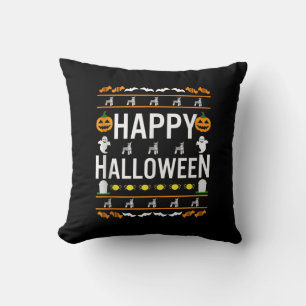 Coussin Schnauzer miniature Halloween lazy déguisement lai