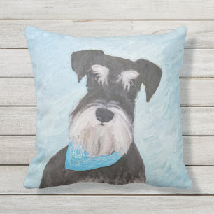 Coussin Schnauzer (Miniature) Peinture - Joli chien origin