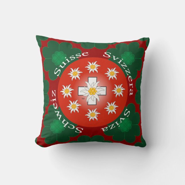 Coussin Schweiz Suisse Svizzera Svizra Suisse Kissen (Recto)