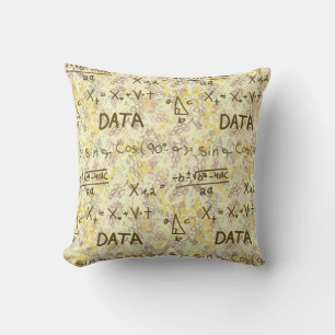 Coussin Science des données et statistiques Modèle Décorat