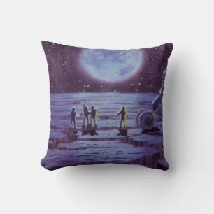 Coussin Science-fiction vintage Aliens de Earth Rover sur 