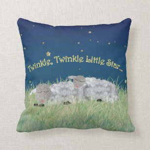 Coussin Scintillement de scintillement peu de moutons de