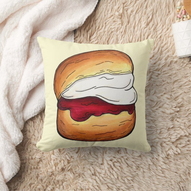 Coussin Scone Cloe Crème confiture Thé Shoppe British Food (Couverture)