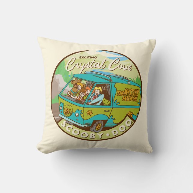Coussin Scooby-Doo | Gang Driving Through "Crystal Cove" (Recto)