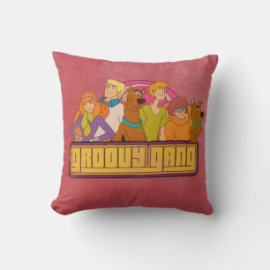 Coussin Scooby-Doo   "Groovy Gang" Retro Cartoon Graphic