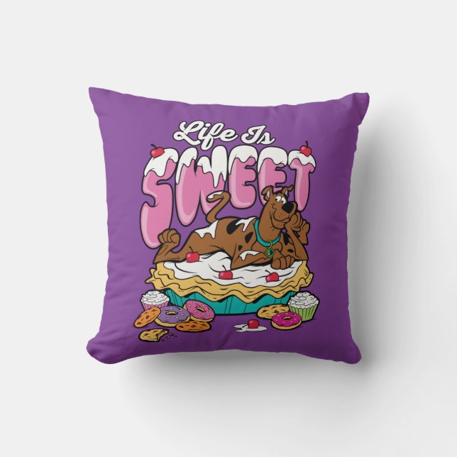 Coussin Scooby-Doo "Life Is Sweet" (Recto)