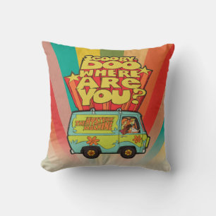 Coussin Scooby-Doo   "où êtes vous ?" Rétro bande dessi