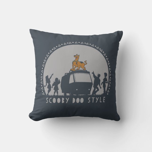 Coussin Scooby Doo Style Tribal Van Silhouette (Recto)