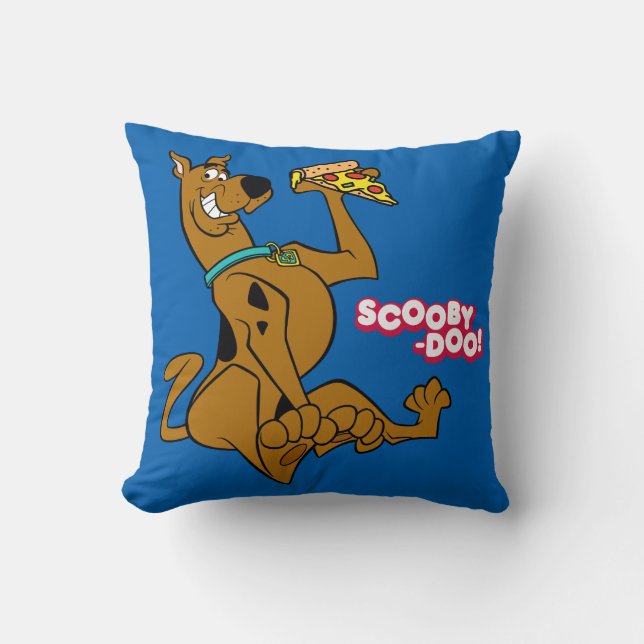 Coussin Scooby-Doo With Pizza Slice (Recto)