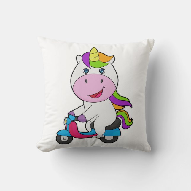 Coussin Scooter Unicorn (Recto)