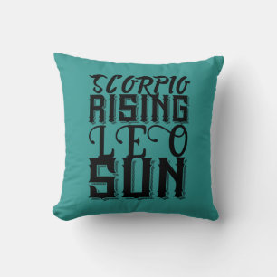 Coussin Scorpio Leo Soleil Astrologie Horoscope Zodiac