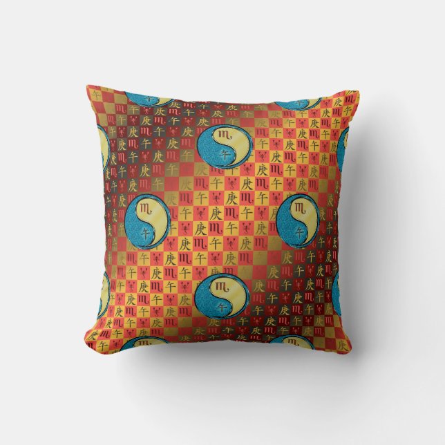 Coussin Scorpio & Metal Horse (Recto)