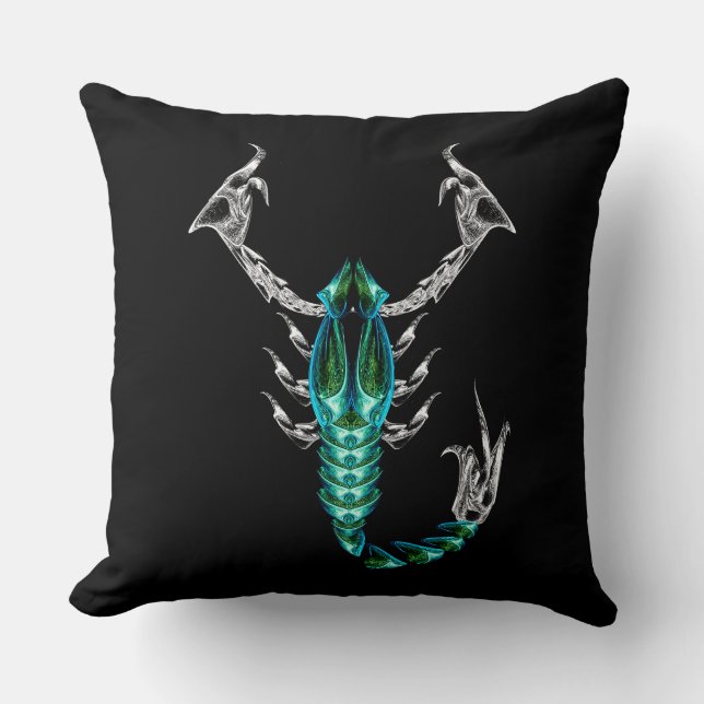 Coussin Scorpio – Minimalist Zodiac Decorative Pillow (Recto)