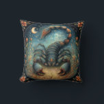 Coussin Scorpio Zodiac Astrology Sign Celestial Birthday<br><div class="desc">This stunning art work depicts a scorpion,  the symbol for the zodiac sign of Scorpio. It has a celestial,  magical,  fantasy feel to it. AI assisted graphic purchased with commercial use.  Artwork:  RedHeronLighthouse</div>