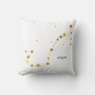 Coussin Scorpio Zodiac Constellation Jeu d'oreiller