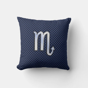 Coussin Scorpio Zodiac Sign marine décor en fibre de carb
