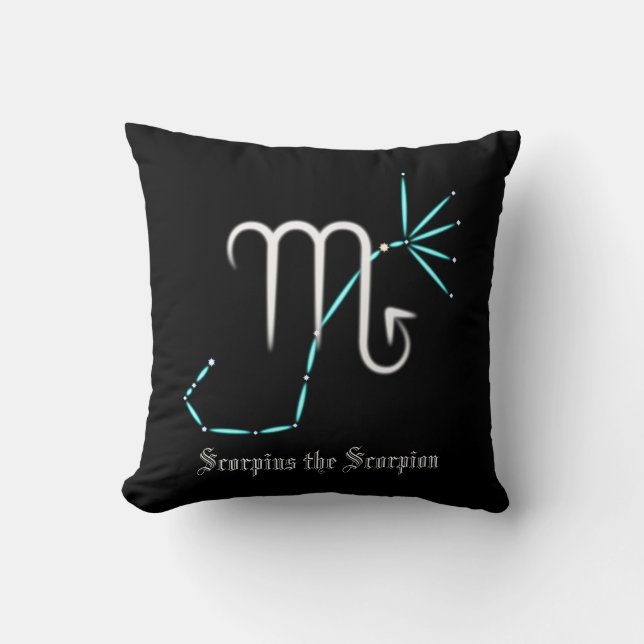 Coussin Scorpion Constellation Zodiaque (Recto)