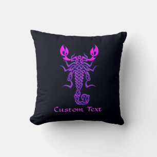Coussin Scorpion de noeud céleste pourpre