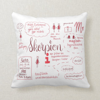 Coussin Scorpion, le mystérieux signe stellaire