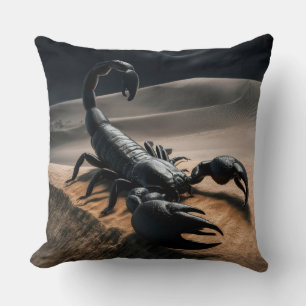 Coussin Scorpion noir