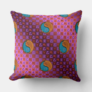 Coussin Scorpion & Sanglier de bois