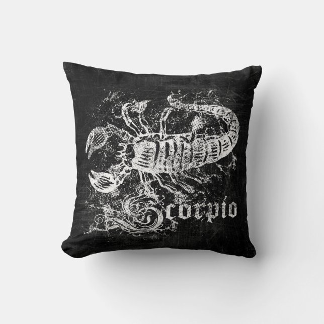 Coussin Scorpion Vintage Zodiac (Recto)