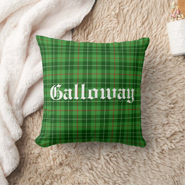 Coussin Scotland Galloway District Tartan Personnalisé (Couverture)