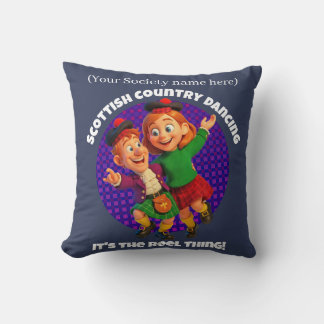 Coussin Scottish Country Dancing - C'est le truc de bobine