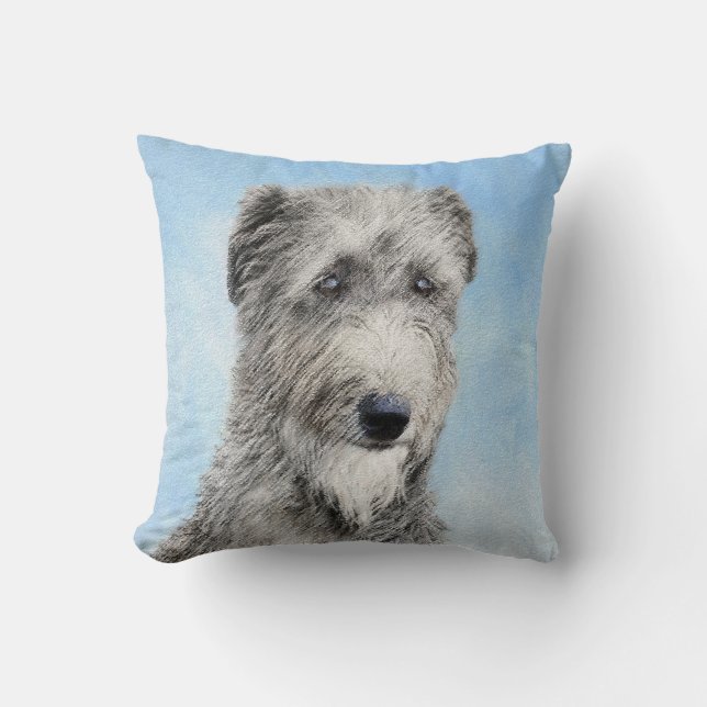 Coussin Scottish Deerhound Peinture - Cute Original Chien  (Recto)